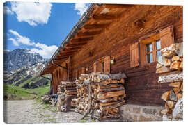 Stampa su tela Mahlknecht hut on the Seiser Alm (South Tyrol)