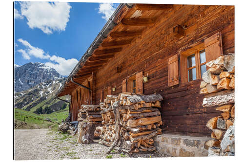 Gallery print Mahlknecht hut on the Seiser Alm (South Tyrol)