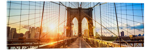 Acrylglasbild Brooklyn Bridge in New York City, USA