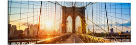 Obraz na aluminium Brooklyn Bridge in New York City, USA