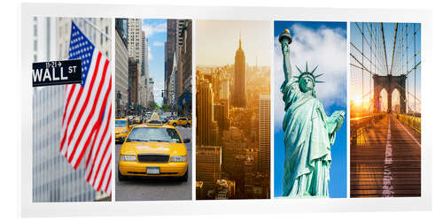 Obraz na szkle akrylowym New York City Panorama Photo Collage