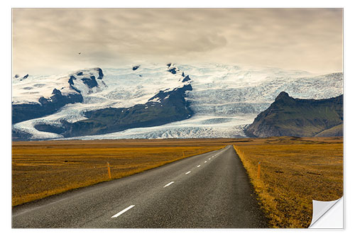 Wandsticker Vatnajökull Voraus