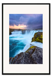 Gerahmter Kunstdruck Godafoss