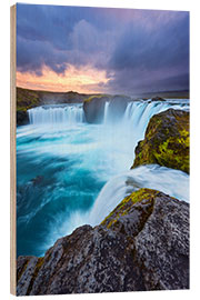 Hout print Godafoss