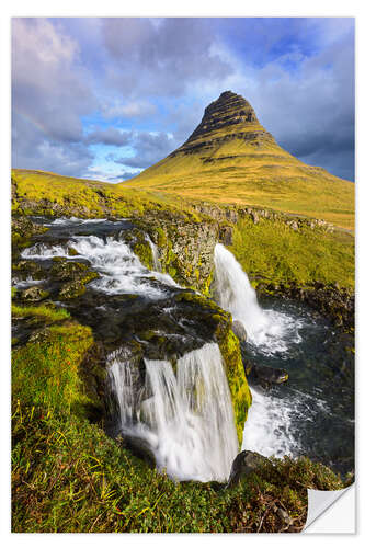 Selvklæbende plakat Kirkjufell