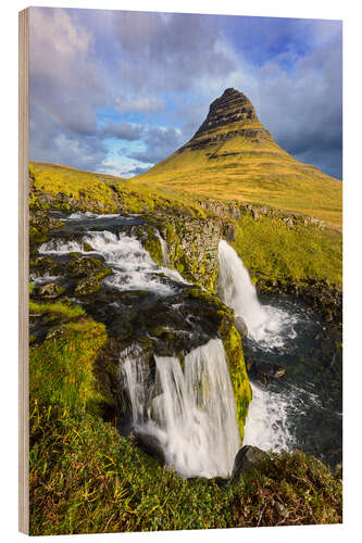 Wood print Kirkjufell