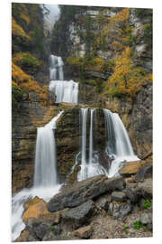 Foam board print Waterfall near Garmisch-Partenkirchen in Bavaria, Southern Germany