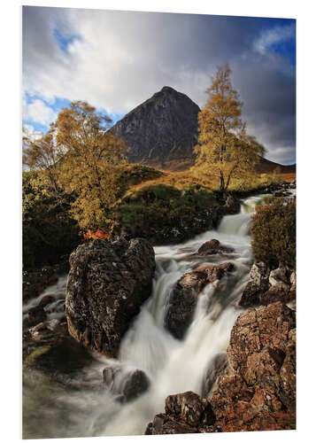 Foam board print Scotland in Autumn - Buchaille Etive Mor