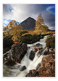Tableau  Scotland in Autumn - Buchaille Etive Mor - Martina Cross