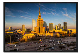 Gerahmter Kunstdruck Warschau - Polen