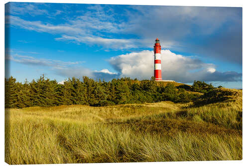 Canvas-taulu Lighthouse on the North Sea island Amrum