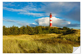 Selvklebende plakat Lighthouse on the North Sea island Amrum