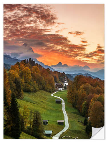 Sisustustarra Bavarian Sunset - Germany