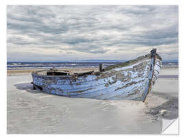 Selvklebende plakat Lost on a baltic beach