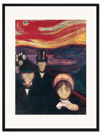 Gerahmter Kunstdruck Angst