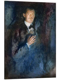 Magnettafel Selbstbildnis mit Zigarette