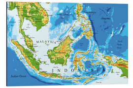 Magnettafel Indonesien - Landkarte, vor 2002