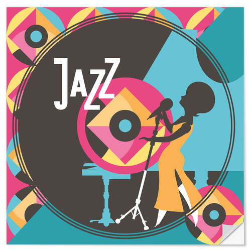 Sticker mural Jazz