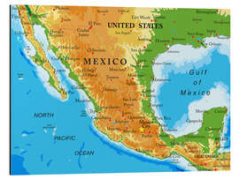 Magnettafel Mexiko - Landkarte