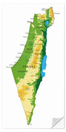 Sisustustarra Map of Israel