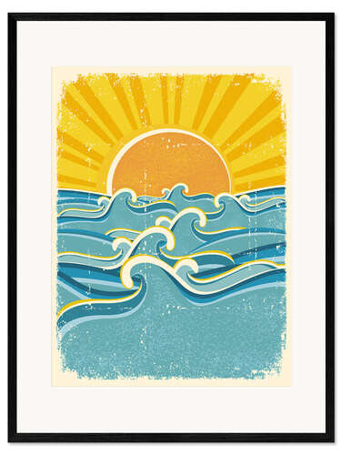 Framed art print Sunrise over the sea