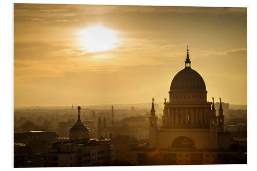 Foam board print Potsdam Skyline