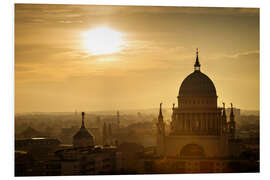 Foam board print Potsdam Skyline