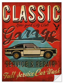 Vinilo para la pared Classic Garage