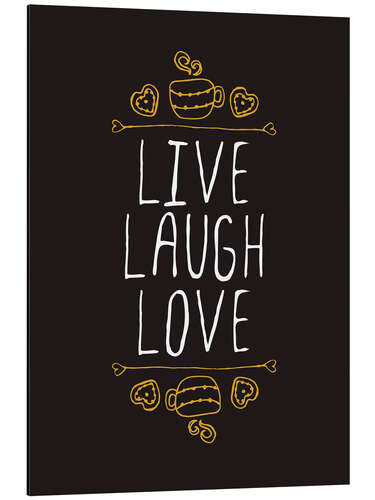 Cuadro de aluminio Live laugh love