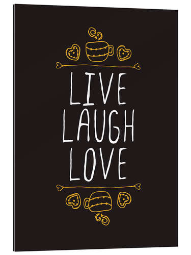 Gallery print Live laugh love