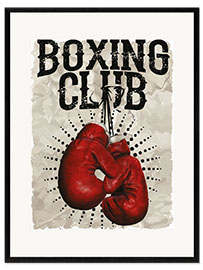 Impresión de arte enmarcada Club de boxeo