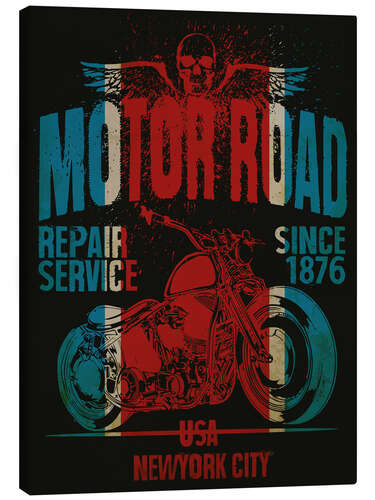 Canvas print motor road