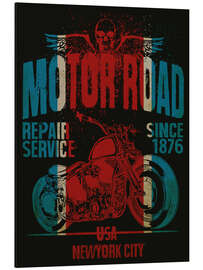 Magnettafel Motor road