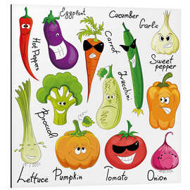 Magnettafel Lustiges Gemüse