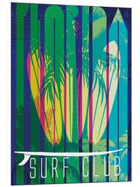 Foam board print Surf Club Florida