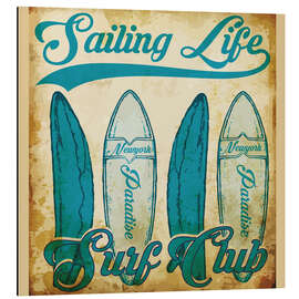 Magnettafel Surf Club