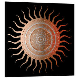 Stampa su PVC Mandala as sun