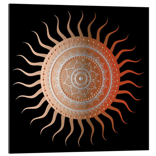 Gallery print Mandala as sun