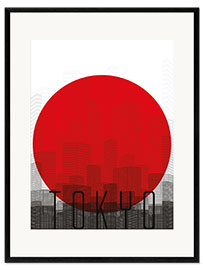 Ingelijste kunstdruk Tokyo