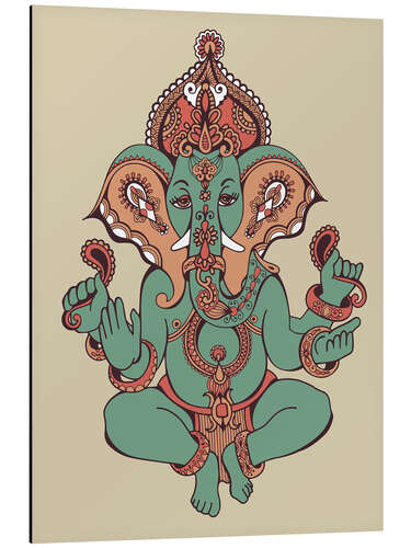 Aluminium print Ganesha