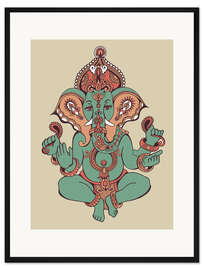 Gerahmter Kunstdruck Ganesha