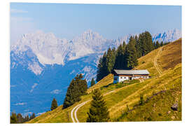 Foam board print Farm near Kitzbuhel