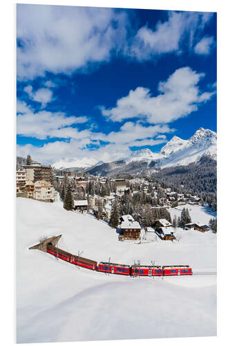 Foam board print Rhaetian Railway in Arosa