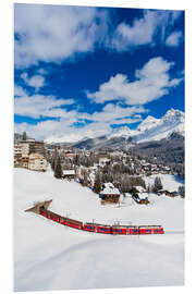 Foam board print Rhaetian Railway in Arosa