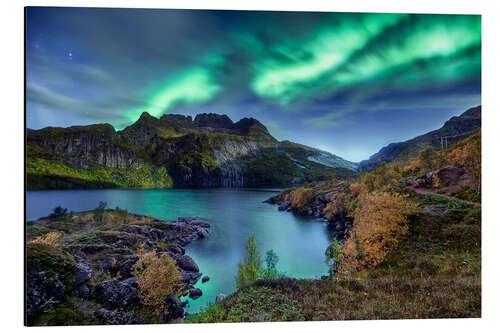 Aluminium print Northern Lights, Norway