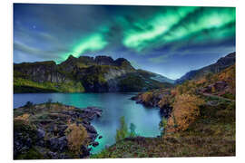 Foam board print Northern Lights, Norway