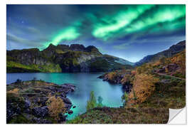 Wandsticker Aurora Borealis Norwegen