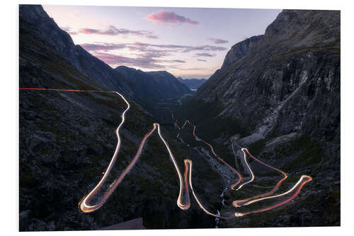 Foam board print Trollstigen Pass Road Norway