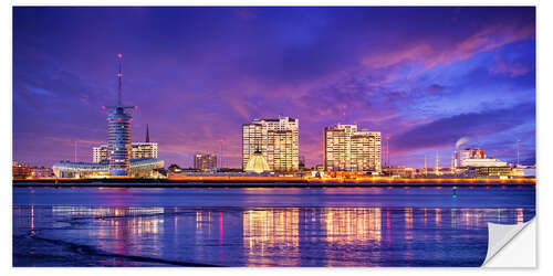 Selvklebende plakat Sunrise in Bremerhaven