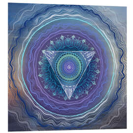 Foam board print Third eye chakra